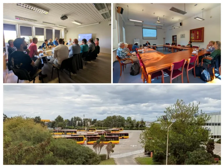 Kolaż ze zdjęć ze szkolenia MPK i Instytutu